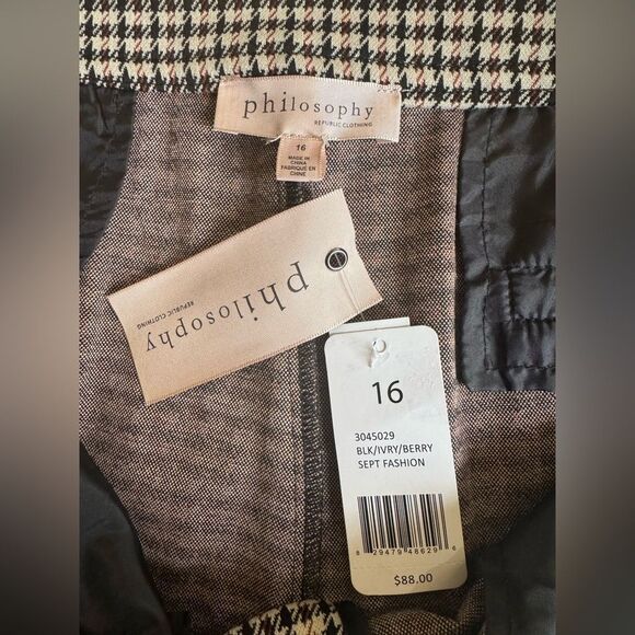 NWT Philosphy Plus Size Pull On Wide Leg Trousers Size 16 *Flawed Zipper - Picture 6 of 7